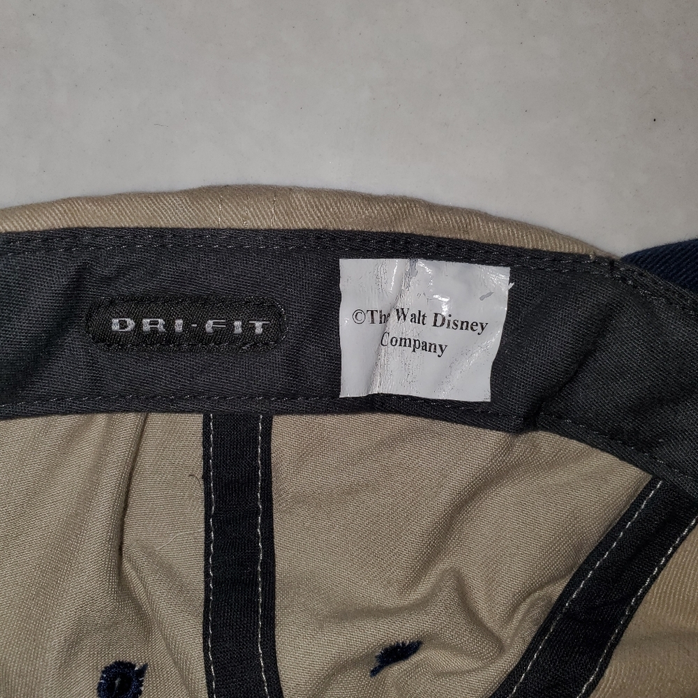 Vintage Disney Nike Golf Dri-FIT Tan & Navy Blue Hat - Picture 10 of 10